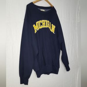 Vintage University of Michigan Wolverines Steve & Barrys Crew Neck Sweatshirt XL